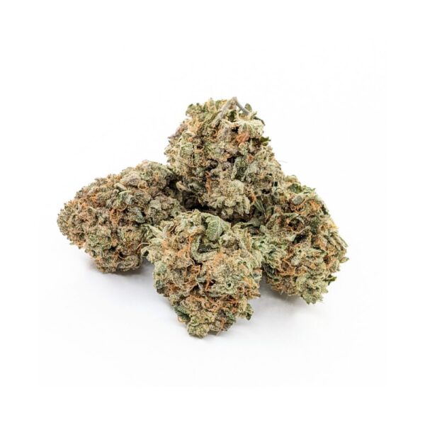 A photo of pink bubba buds on white background