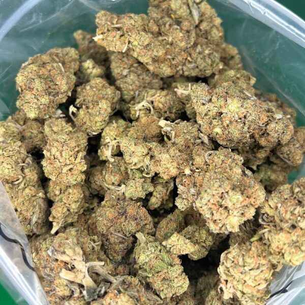 A bag of Diamond OG buds