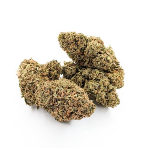 Three LA Confidential buds in white background