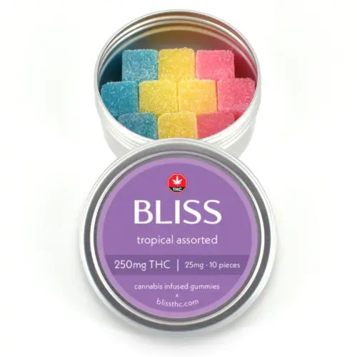 Bliss - Tropical Assorted Gummies - 250mg THC