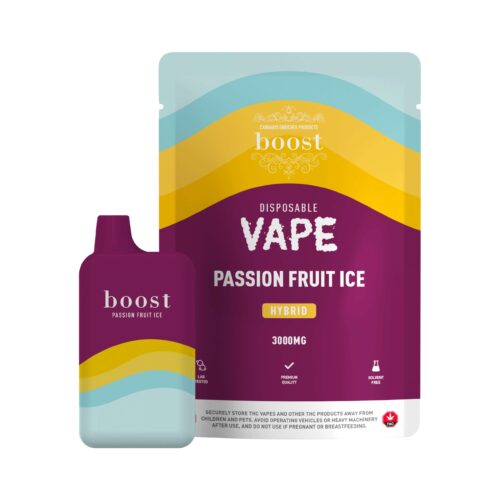 Boost – 3g Disposable THC Vape Pens – Passion Fruit Ice