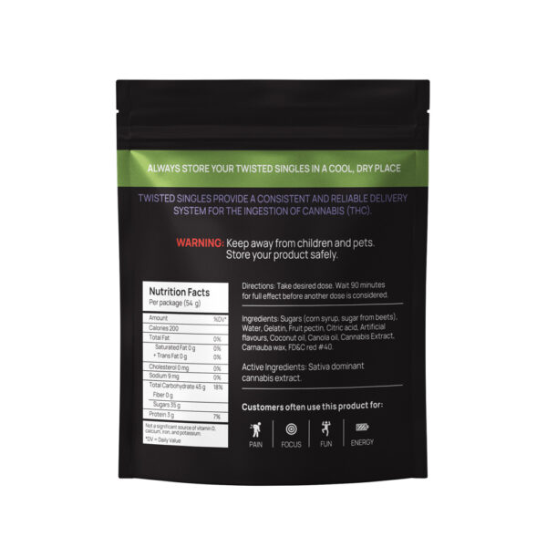 Twisted Extracts - Sour Cherry Blast Twisted Singles - 1200mg THC - Sativa - Image 2