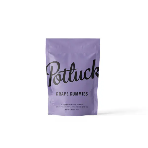 Potluck – Grape THC/CBD Gummies - 200mg