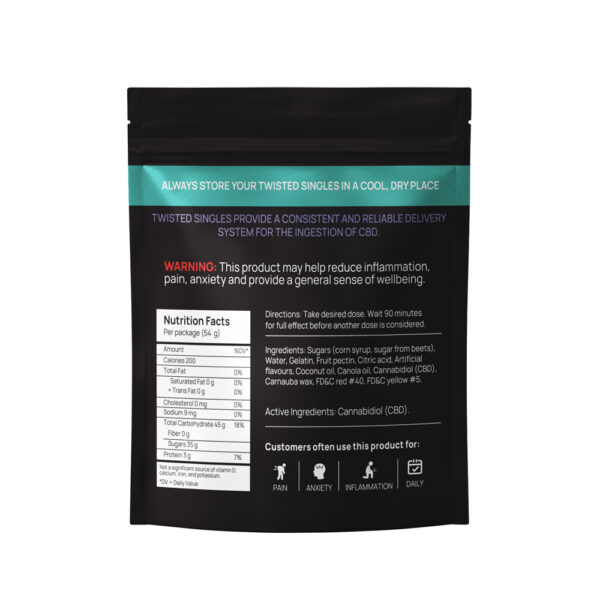 Twisted Extracts - Sour Raspberry Lemonade Twisted Singles - 1200mg CBD - Image 2