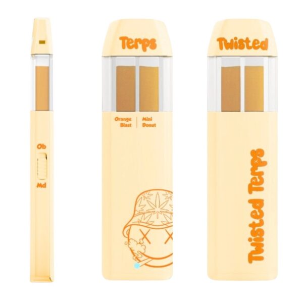 Dual Chamber Vape Pen - 2ml - Orange Blast & Mini Donut