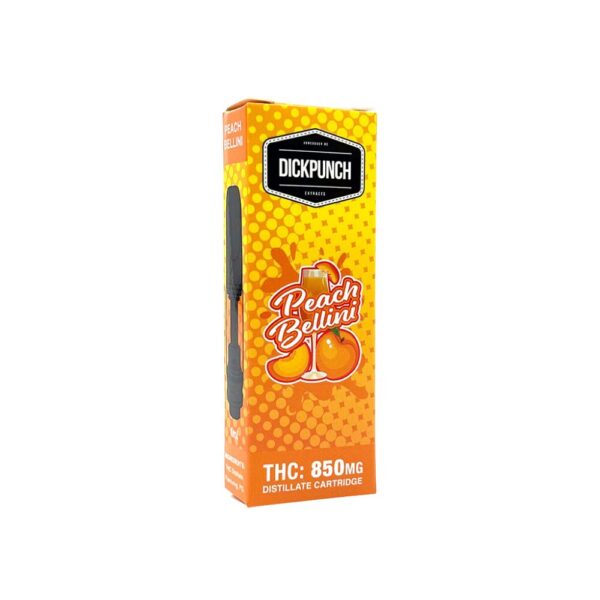 DICKPUNCH - THC Vape Cartridge - Peach Bellini - 850mg