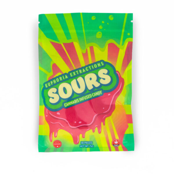 Euphoria Extractions - Sour Watermelon Gummies - Sativa - 150mg THC