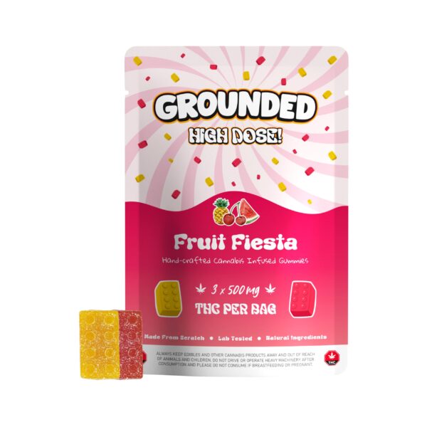 Grounded - High Dose Bricks – Fruit Fiesta - 1500mg THC
