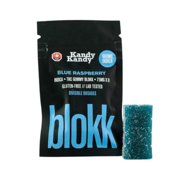 Kandy Kandy - Blue Raspberry Blokk - Indica - 600mg