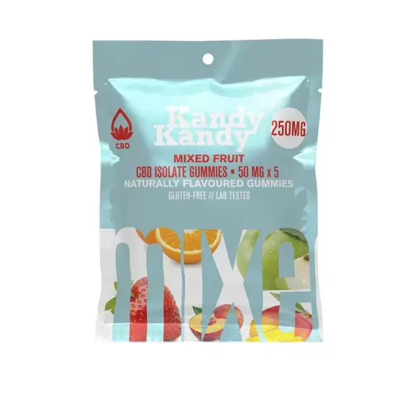 Kandy Kandy - CBD Isolate Mixed Fruit Gummies - 250mg