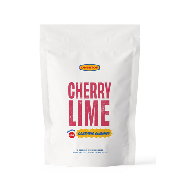 ONESTOP – Sour Cherry Lime - THC Gummies - 500mg