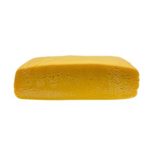 An image of cut open Blueberry Kush Hash Rosin Hash Rosin on white background