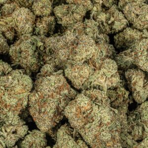 A close up image of the cherry Mac strain