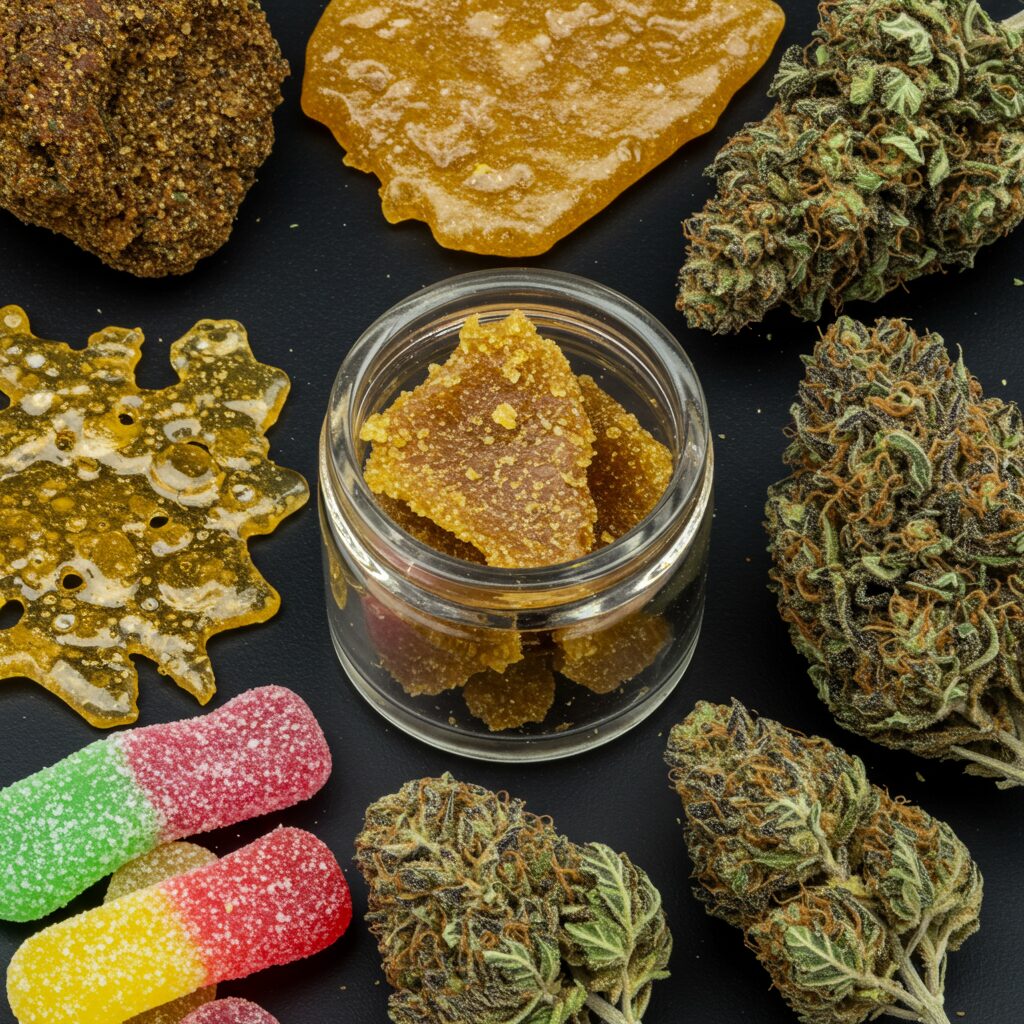 thc edibles and cannabis buds