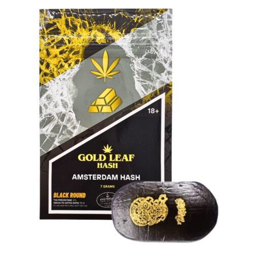 An image of Gold Leaf Hash Amsterdam Hash on a white background