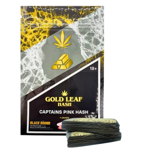 An image of gold leaf hash captains pink hash