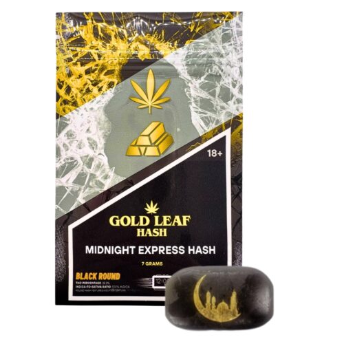 An image of Gold Leaf Hash Midnight Express Hash