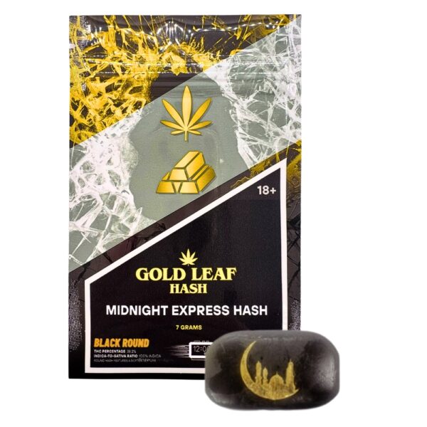 An image of Gold Leaf Hash Midnight Express Hash
