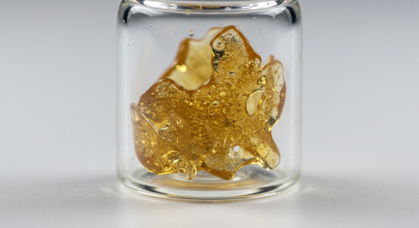 thc shatter in a container