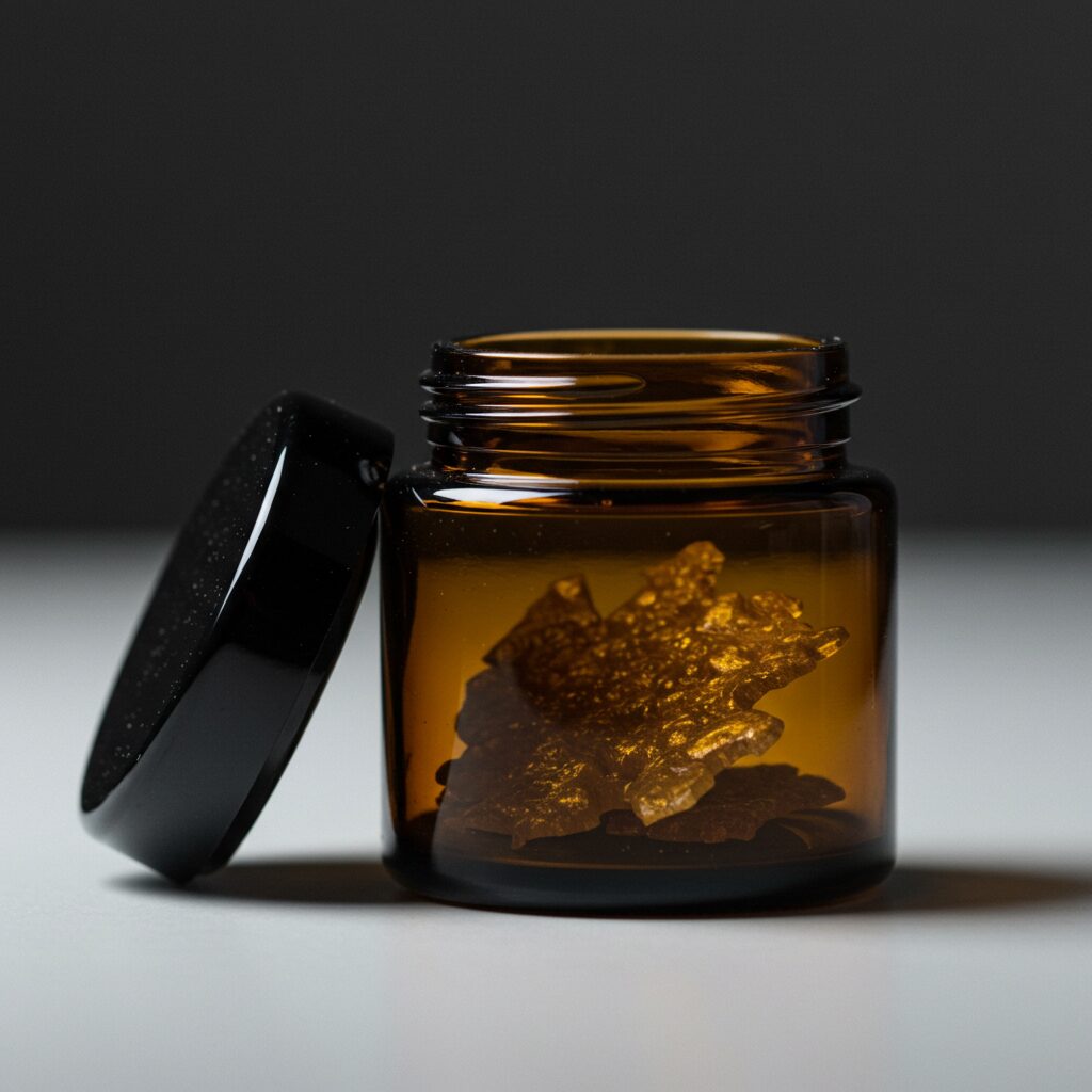 thc shatter in a container