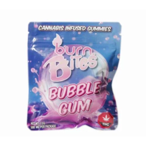 An iamge of Burn Bites – Bubblegum Gummies on a white background