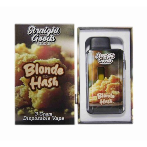 The Straight Goods – Blonde Hash 3g THC Vape on a clean white background