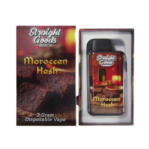 The Straight Goods - Moroccan Hash 3g THC Vape on a clean white background