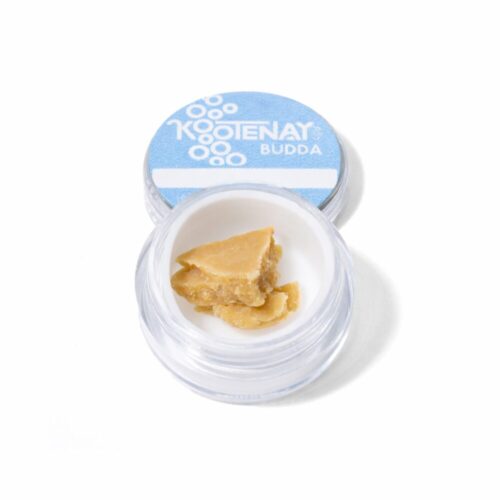 An image of Kootenay Labs - Sugar Cane Budda showcasing the product in an opened jar on a white ground