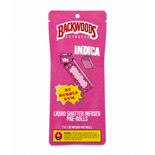 Backwoods Extracts – BC Bubble Gum Shatter Infused Pre Rolls