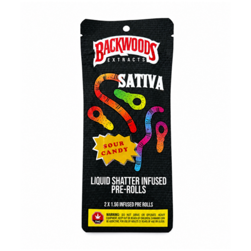 Backwoods Extracts – Sour Candy Shatter Infused Pre Rolls