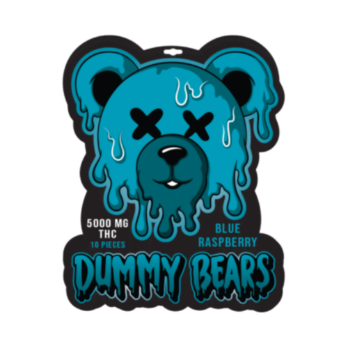 Dummy Bears – Blue Raspberry Gummies – 5000mg THC