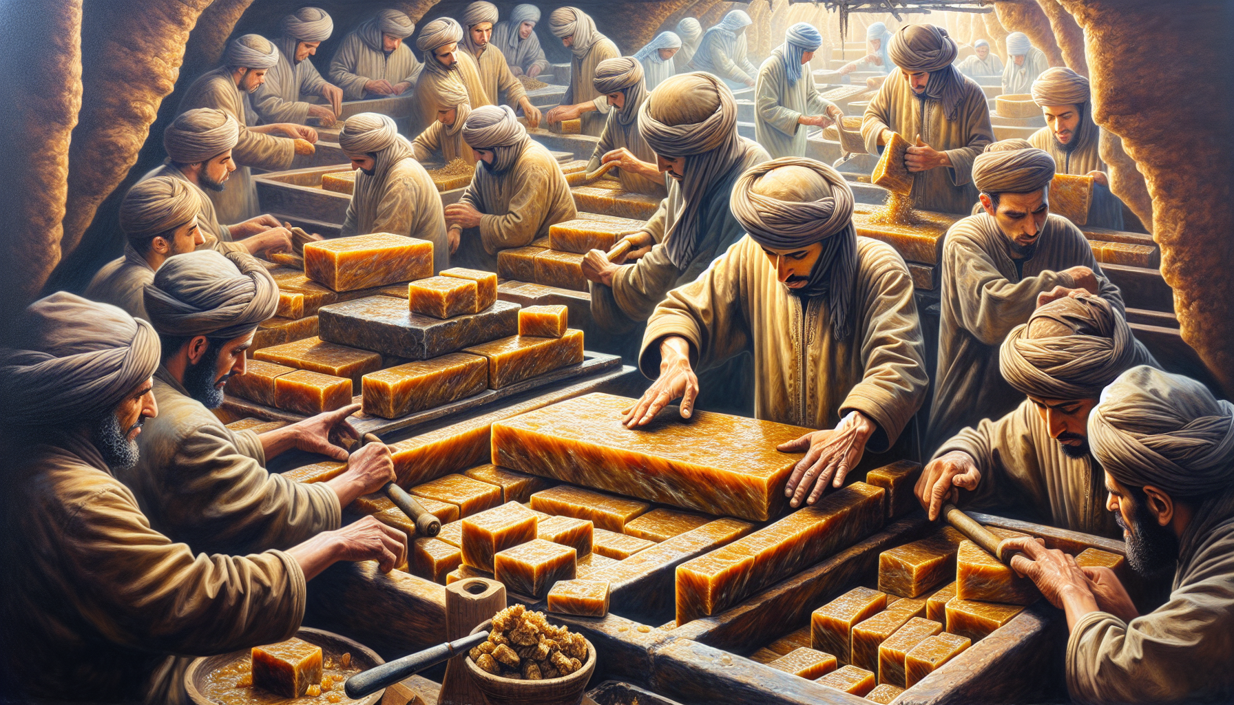 Artistic rendering of hand-rolled Moroccan Habibi Hash bricks