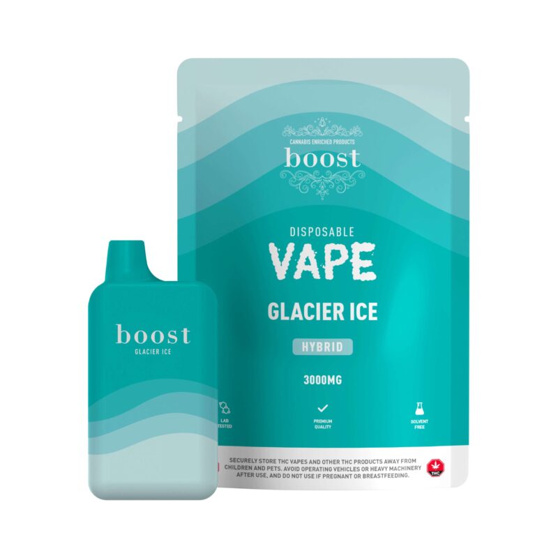 Boost – 3g Disposable THC Vape Pens – Glacier Ice